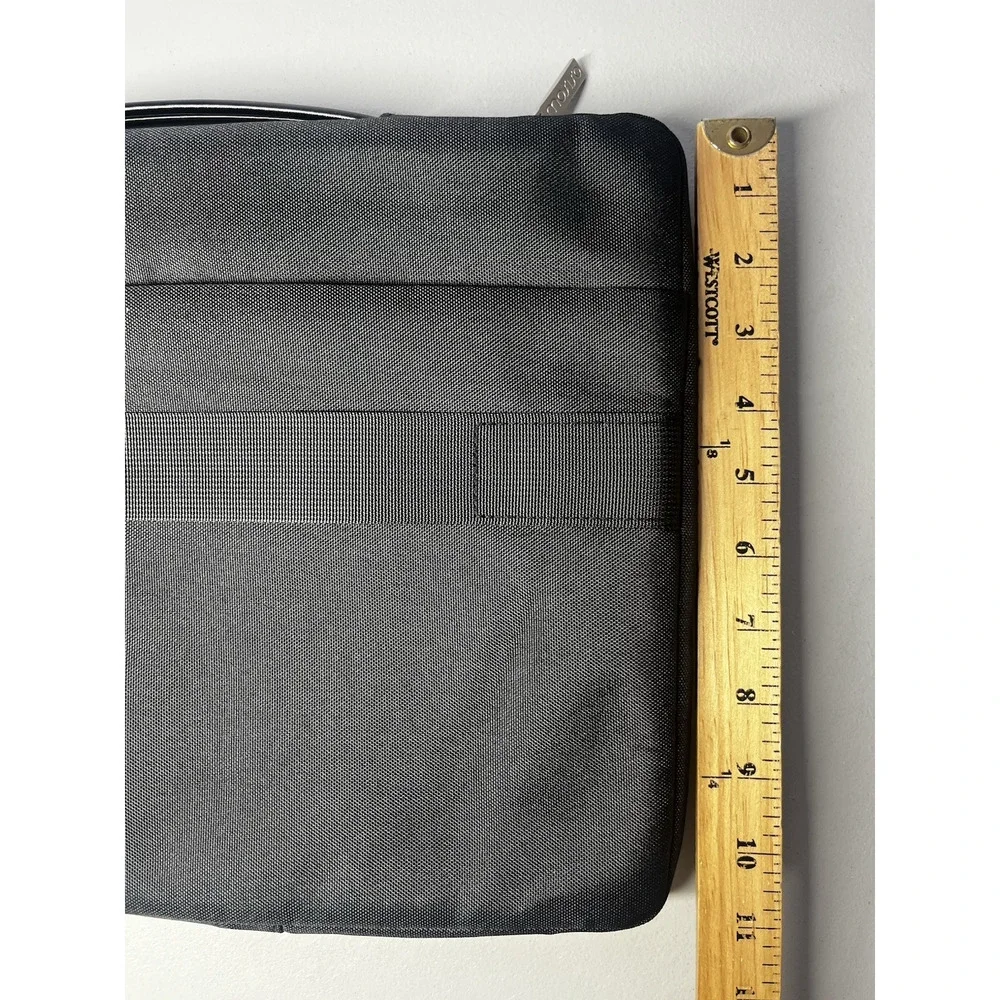 Mosiso Laptop Soft Case Briefcase Top Handle Black Full Zip Cushioned w/ Pockets